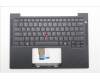 Lenovo 5M11S16341 C-Cover with keyboard, US English Euro, Black, Backlight, WWAN, US