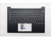 Lenovo 5M11S26752 C-Cover with keyboard, Belgian, Black, UK