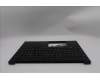 Lenovo 5M11S26978 C-Cover with keyboard, Belgian, Black, UK