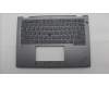 Lenovo 5M11S30214 C-Cover with keyboard, Arabic, Luna Grey, Backlight, World Face Camera, Heat Staking, US