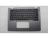Lenovo 5M11S30250 C-Cover with keyboard, Belgian, Luna Grey, Non-Backlight, No World Face Camera, Heat Staking, UK