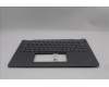 Lenovo 5M11S30325 C-Cover with keyboard, Belgian, Luna Grey, Backlight, No World Face Camera, Heat Staking, UK
