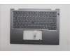 Lenovo 5M11S30373 C-Cover with keyboard, Portuguese, Luna Grey, Backlight, No World Face Camera, Heat Staking, UK