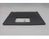 Lenovo 5M11S30511 C-Cover with keyboard, Italian, Luna Grey, Backlight, World Face Camera, Heat Staking, UK