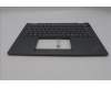 Lenovo 5M11S30535 C-Cover with keyboard, Switzerland, Luna Grey, Backlight, World Face Camera, Heat Staking, UK