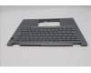 Lenovo 5M11S30535 C-Cover with keyboard, Switzerland, Luna Grey, Backlight, World Face Camera, Heat Staking, UK