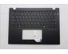 Lenovo 5M11S30608 C-Cover with keyboard, Hebrew, Black, Backlight, Heat Staking, US