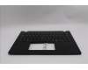 Lenovo 5M11S30659 C-Cover with keyboard, German, Black, Non-Backlight, Heat Staking, UK