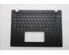 Lenovo 5M11S33640 C-Cover with keyboard, Italian, Black, Non-Backlight, Heat Staking, UK