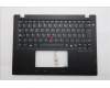 Lenovo 5M11S33658 C-Cover with keyboard, Spanish, Black, Non-Backlight, Heat Staking, UK