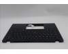 Lenovo 5M11S33706 C-Cover with keyboard, German, Black, Backlight, Heat Staking, UK