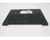 Lenovo 5M11S37340 C-Cover with keyboard, Portuguese, Black, Backlight, UK