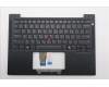 Lenovo 5M11S37599 C-Cover with keyboard, Greek, Black, Backlight, WWAN, US