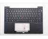 Lenovo 5M11S38030 C-Cover with keyboard, Italian, Black, Backlight, UK