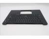 Lenovo 5M11T54211 C-Cover with keyboard, Arabic, Black, Backlight, US