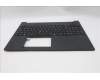 Lenovo 5M11T55257 C-Cover with keyboard, Danish, Black, Backlight, Number Pad, UK