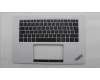 Lenovo 5M11T58917 C-Cover with keyboard, French, White, FingerPrint, US