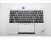 Lenovo 5M11U03799 C-Cover with keyboard, US English Euro, Black/White, FingerPrint, WLAN, US