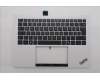 Lenovo 5M11U03802 C-Cover with keyboard, German, Black/White, FingerPrint, WLAN, UK