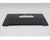 Lenovo 5M11U12147 C-Cover with keyboard, German, Black, Backlight, NFC, UK