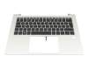 6037B0263204 Original IEC Tastatur inkl. Topcase DE (deutsch) schwarz/silber mit Backlight