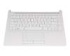 6070B1306602 Original HP Tastatur inkl. Topcase DE (deutsch) weiß/weiß