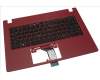 Acer 6B.GW7N7.028 COVER.UPPER.mit Tastatur US-INT.rot