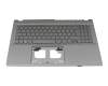 6B.K3BN2.019 Original Acer Tastatur inkl. Topcase FR (französisch) grau/grau mit Backlight