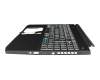 6B.Q6DN2.012 Original Acer Tastatur inkl. Topcase DE (deutsch) schwarz/schwarz mit Backlight