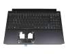 6B.QAUN2.014 Original Acer Tastatur inkl. Topcase DE (deutsch) schwarz/weiß/schwarz mit Backlight (Anschlusskabel 16mm)