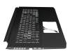 6B.QCHN2.014 Original Acer Tastatur inkl. Topcase DE (deutsch) schwarz/schwarz mit Backlight
