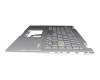 6BA6TN2014 Original Aavid Tastatur inkl. Topcase DE (deutsch) silber/silber mit Backlight