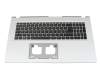 6BK9ZN2014 Original Acer Tastatur inkl. Topcase DE (deutsch) schwarz/silber