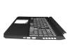 6BQBCN2014 Original Acer Tastatur inkl. Topcase DE (deutsch) schwarz/weiß/schwarz mit Backlight