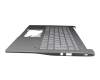 71NIO2BO015 Original Acer Tastatur inkl. Topcase DE (deutsch) silber/silber mit Backlight