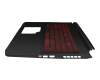 71NIY1BO053 Original Acer Tastatur inkl. Topcase CH (schweiz) schwarz/rot/schwarz mit Backlight GTX1650