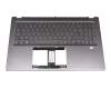 71NK91BO020 Original Compal Tastatur inkl. Topcase DE (deutsch) grau/grau mit Backlight
