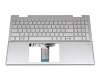 8K2251 Original HP Tastatur inkl. Topcase DE (deutsch) silber/silber