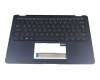 90NB0EN1-R30290 Original Asus Tastatur inkl. Topcase UK (englisch) blau/blau mit Backlight