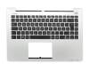 AEXJ7G01010 Original Quanta Tastatur inkl. Topcase DE (deutsch) schwarz/silber