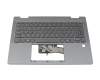 ALT44J003G Original Lenovo Tastatur inkl. Topcase BE (belgisch) grau/grau mit Backlight