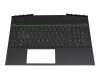 AM2K80004 Original HP Tastatur inkl. Topcase RU (russisch) schwarz/schwarz mit Backlight