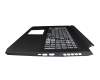 AP38H000220-HA25 Original Acer Tastatur inkl. Topcase UA (ukrainisch) schwarz/weiß/schwarz mit Backlight