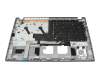 AP3TY000110 Original Acer Tastatur inkl. Topcase CH (schweiz) grau/grau mit Backlight
