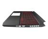 Acer Nitro 5 (AN515-44) Original Tastatur inkl. Topcase FR (französisch) schwarz/schwarz mit Backlight