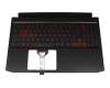 Acer Nitro 5 (AN515-57) Original Tastatur inkl. Topcase DE (deutsch) schwarz/rot/schwarz mit Backlight