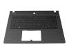 Acer TravelMate P6 (P614-51T-G2) Original Tastatur inkl. Topcase DE (deutsch) schwarz/schwarz mit Backlight
