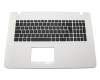 Asus 90NB0612-R30100 Tastatur (DE) schwarz/weiß - ohne Touchpad