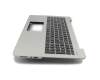 Asus A555UB Original Tastatur inkl. Topcase DE (deutsch) schwarz/silber