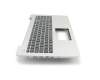 Asus A555UB Tastatur inkl. Topcase DE (deutsch) schwarz/silber B-Ware